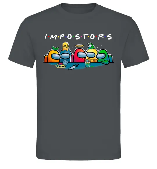 Чоловіча футболка Impostors Among Us Графіт фото