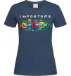 Женская футболка Impostors Among Us Темно-синий фото