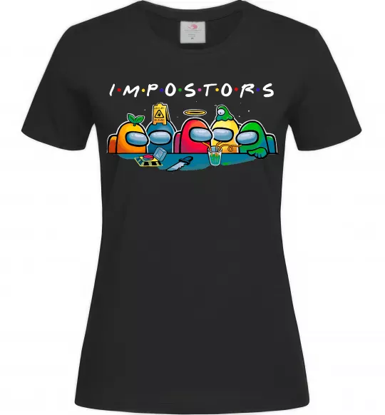 Женская футболка Impostors Among Us Черный фото