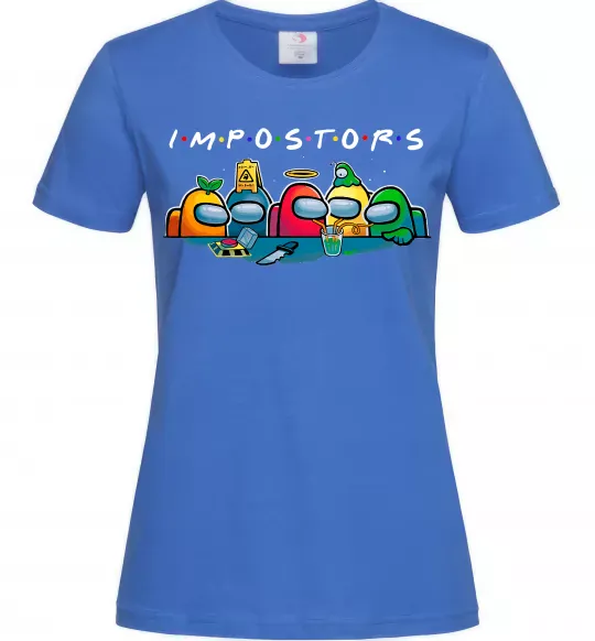 Женская футболка Impostors Among Us Ярко-синий фото