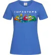 Женская футболка Impostors Among Us Ярко-синий фото