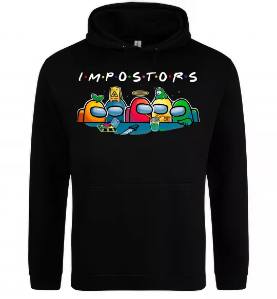 Чоловіча толстовка (худі) Impostors Among Us Чорний фото