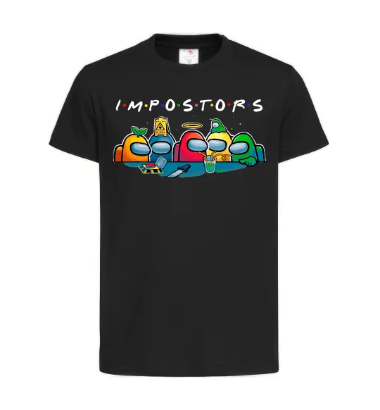 Детская футболка Impostors Among Us Черный фото