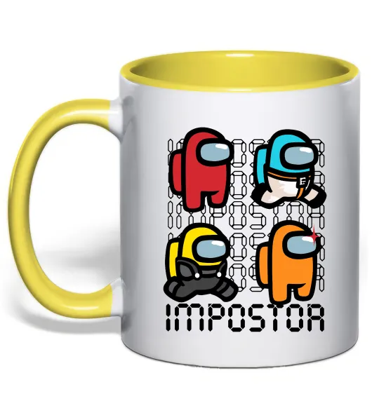 Чашка с цветной ручкой Імпостор Лимонный фото