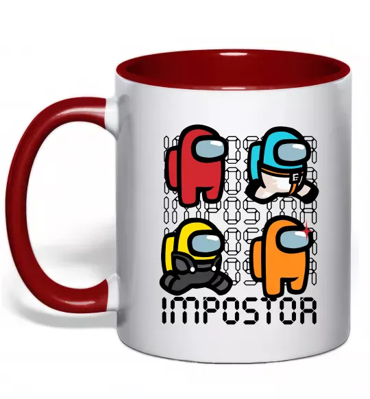 Чашка с цветной ручкой Імпостор Красный фото