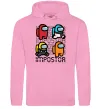 Мужская толстовка (худи) Імпостор Розовый фото