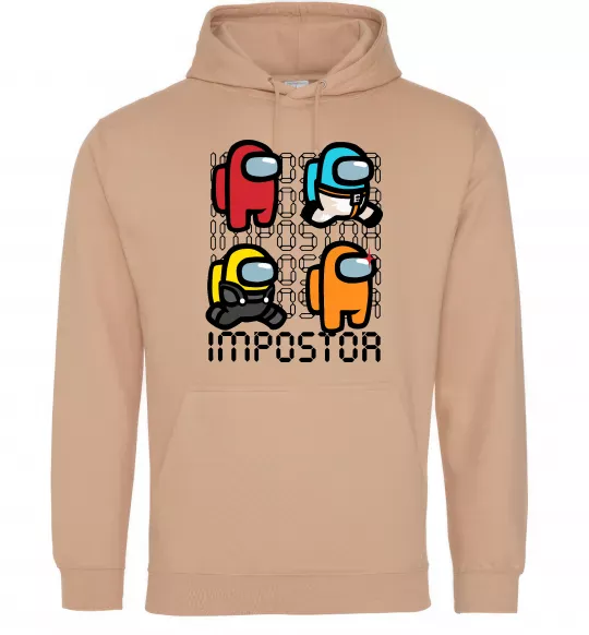 Мужская толстовка (худи) Імпостор Песочный фото
