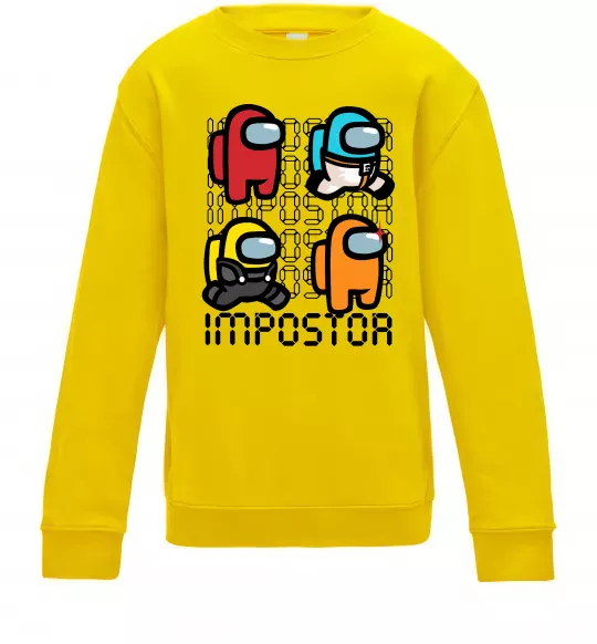 Дитячий світшот Імпостор Сонячно жовтий фото