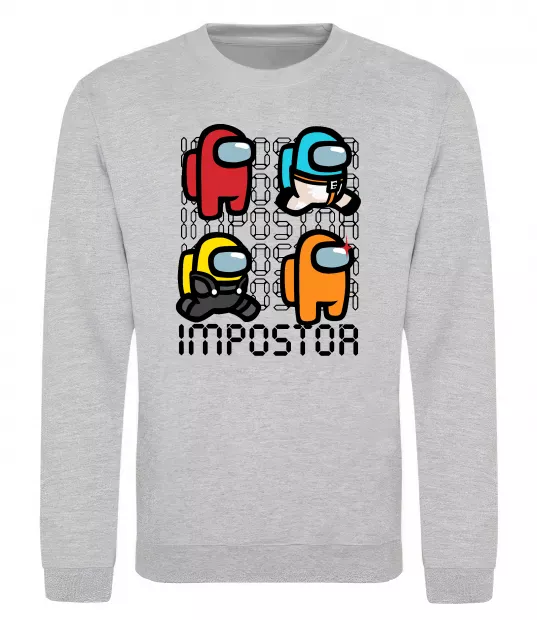 Світшот Імпостор Сірий меланж фото