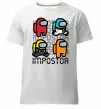 Чоловіча преміум футболка Імпостор Білий фото