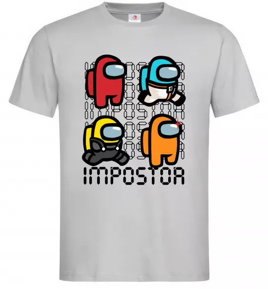 Мужская футболка Імпостор Серый фото