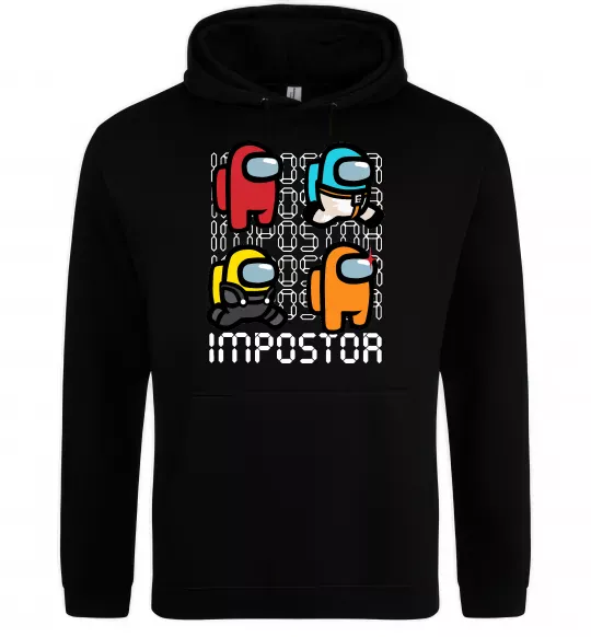Мужская толстовка (худи) Імпостор Черный фото