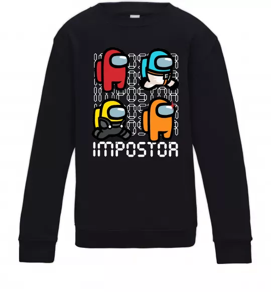 Дитячий світшот Імпостор Чорний фото