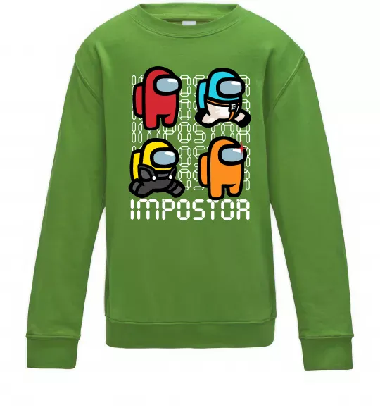 Дитячий світшот Імпостор Лаймовий фото