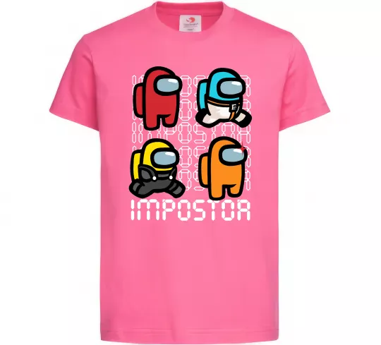 Дитяча футболка Імпостор Яскраво-рожевий фото