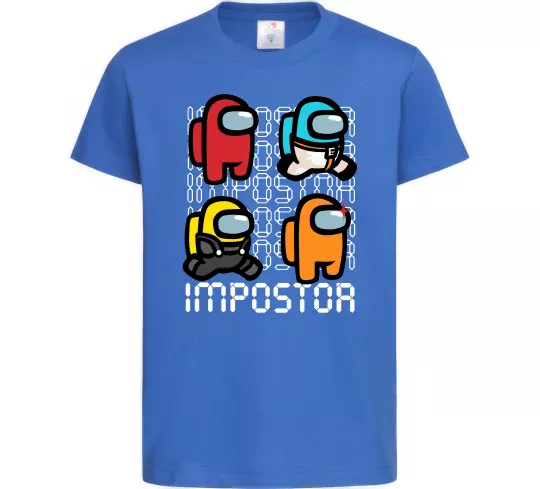 Дитяча футболка Імпостор Яскраво-синій фото