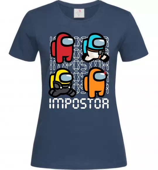 Жіноча футболка Імпостор Темно-синій фото