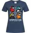 Жіноча футболка Імпостор Темно-синій фото