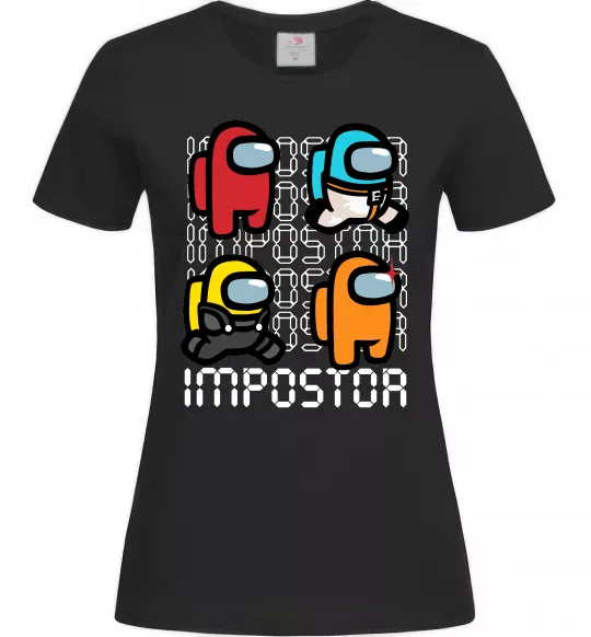 Жіноча футболка Імпостор Чорний фото