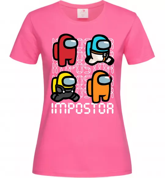 Жіноча футболка Імпостор Яскраво-рожевий фото
