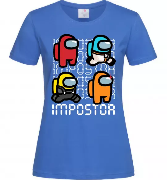 Жіноча футболка Імпостор Яскраво-синій фото