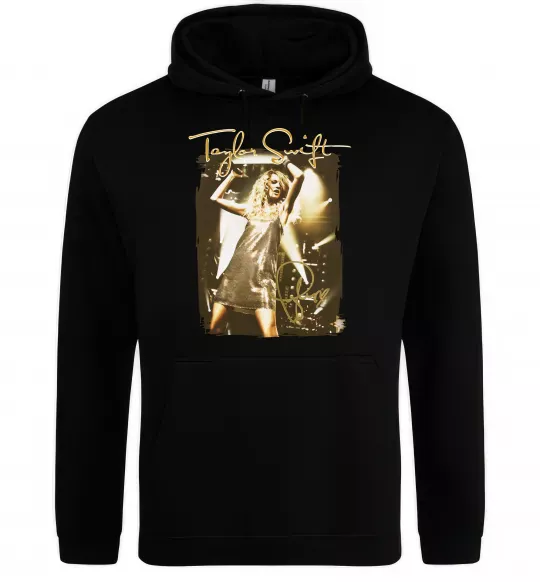 Чоловіча толстовка (худі) Taylor Swift підпис Чорний фото
