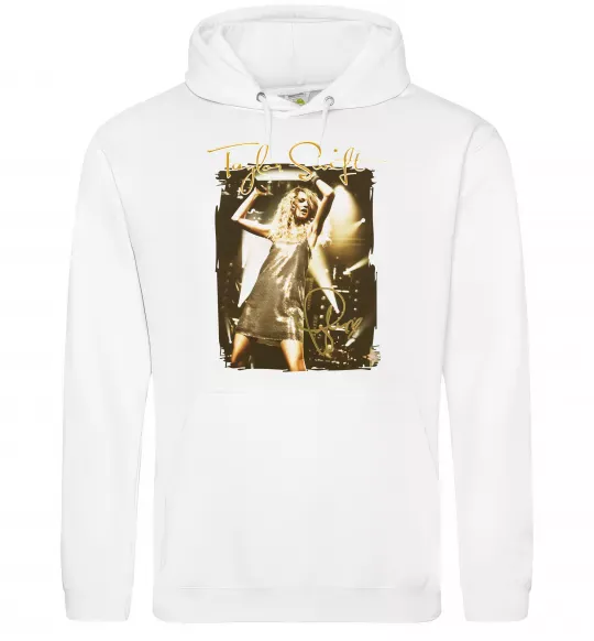 Чоловіча толстовка (худі) Taylor Swift підпис Білий фото