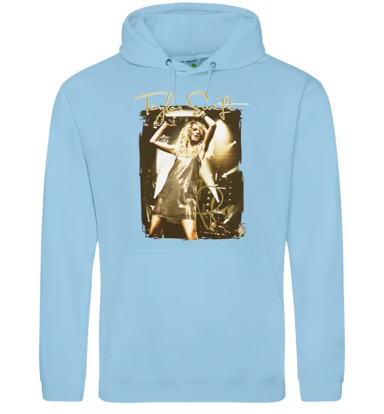 Женская толстовка (худи) Taylor Swift підпис Голубой фото
