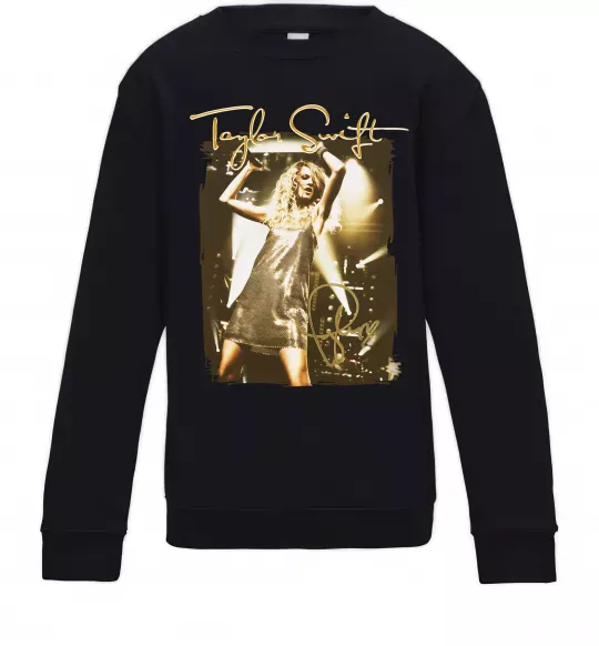 Детский Свитшот Taylor Swift підпис Черный фото