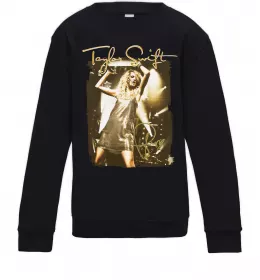 Детский Свитшот Taylor Swift підпис Черный фото