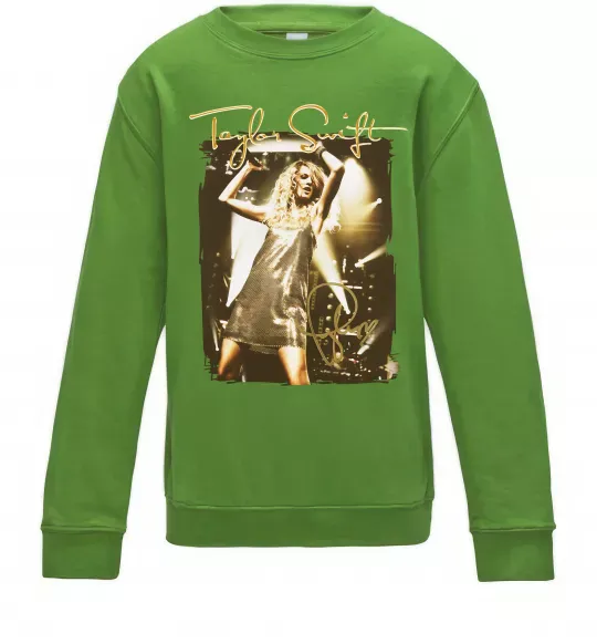 Детский Свитшот Taylor Swift підпис Лаймовый фото