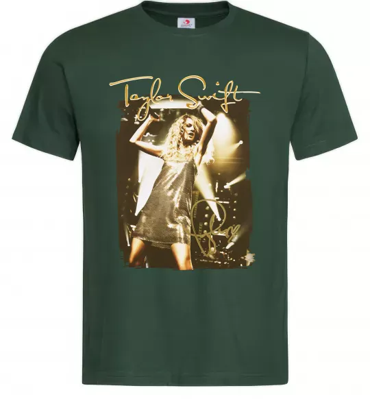 Чоловіча футболка Taylor Swift підпис Темно-зелений фото