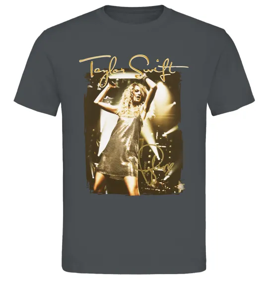 Чоловіча футболка Taylor Swift підпис Графіт фото