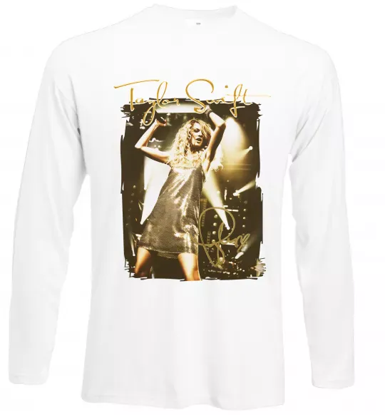 Лонгслів Taylor Swift підпис Білий фото
