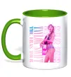 Чашка с цветной ручкой Taylor Swift pink Зеленый фото