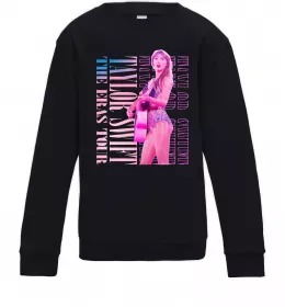 Детский Свитшот Taylor Swift pink Черный фото