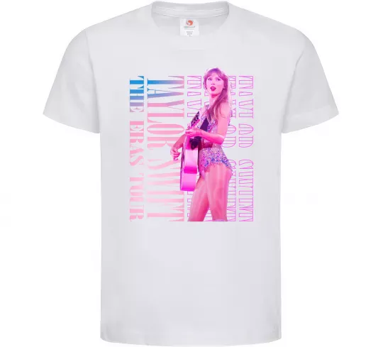 Детская футболка Taylor Swift pink Белый фото