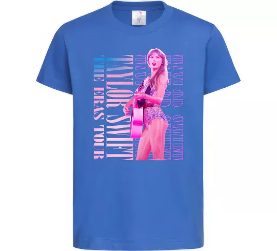 Детская футболка Taylor Swift pink Ярко-синий фото