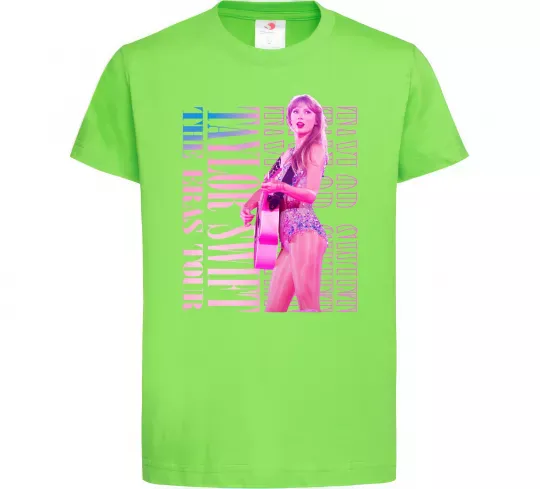 Детская футболка Taylor Swift pink Лаймовый фото