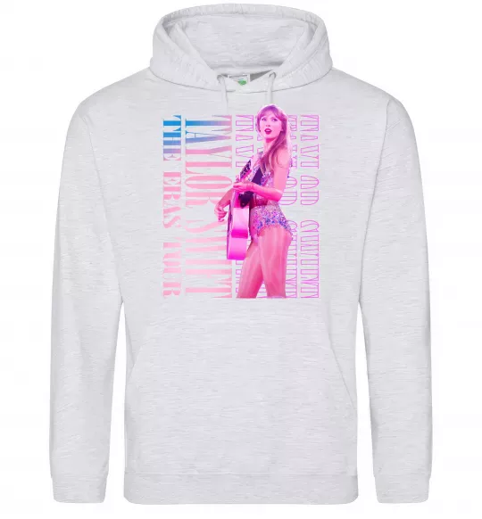 Жіноча толстовка (худі) Taylor Swift pink Сірий меланж фото