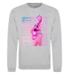 Свитшот Taylor Swift pink Серый меланж фото