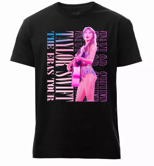 Чоловіча преміум футболка Taylor Swift pink Чорний фото