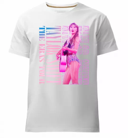 Чоловіча преміум футболка Taylor Swift pink Білий фото