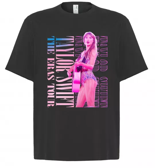Футболка Оверсайз Taylor Swift pink Черный фото