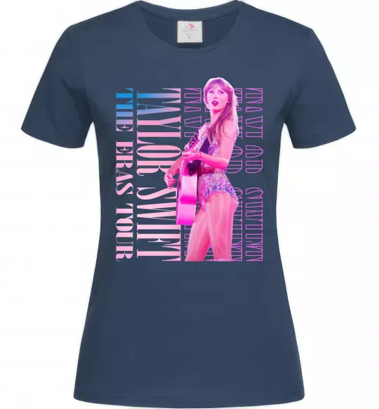 Женская футболка Taylor Swift pink Темно-синий фото