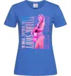 Женская футболка Taylor Swift pink Ярко-синий фото