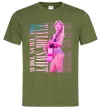 Чоловіча футболка Taylor Swift pink Оливковий фото