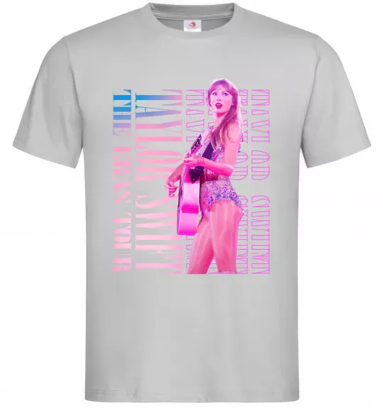 Чоловіча футболка Taylor Swift pink Сірий фото