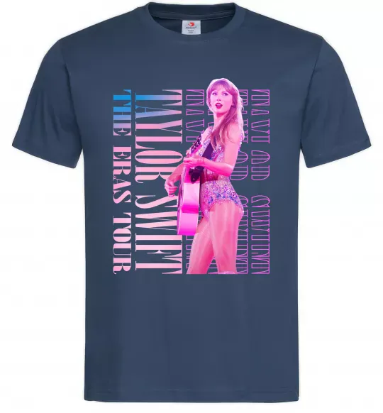 Чоловіча футболка Taylor Swift pink Темно-синій фото