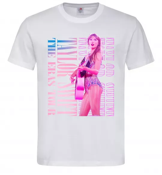 Чоловіча футболка Taylor Swift pink Білий фото